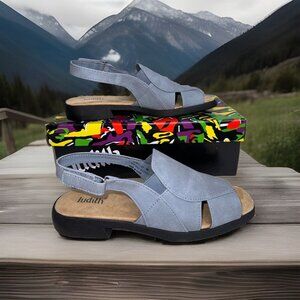 Women's Judith Faux Suede Leather Sandals - Size 7 M Chambray "Mary Sue"